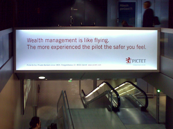 Wealth management is like flying